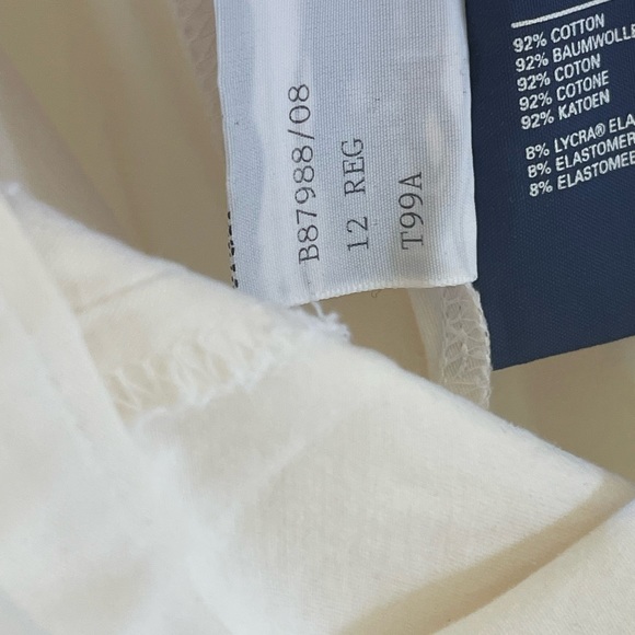 VINTAGE WHITE BURBERRY CAPRIS PANTS - Picture 9 of 10